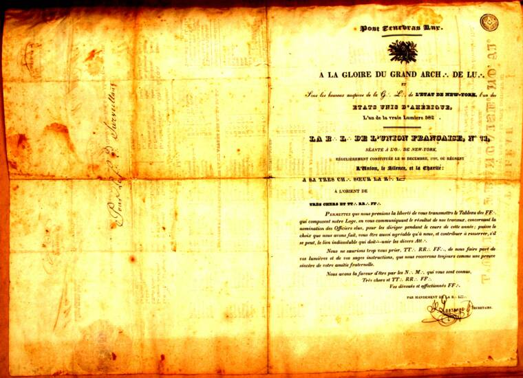 1824 L'Union Française N°71, New York