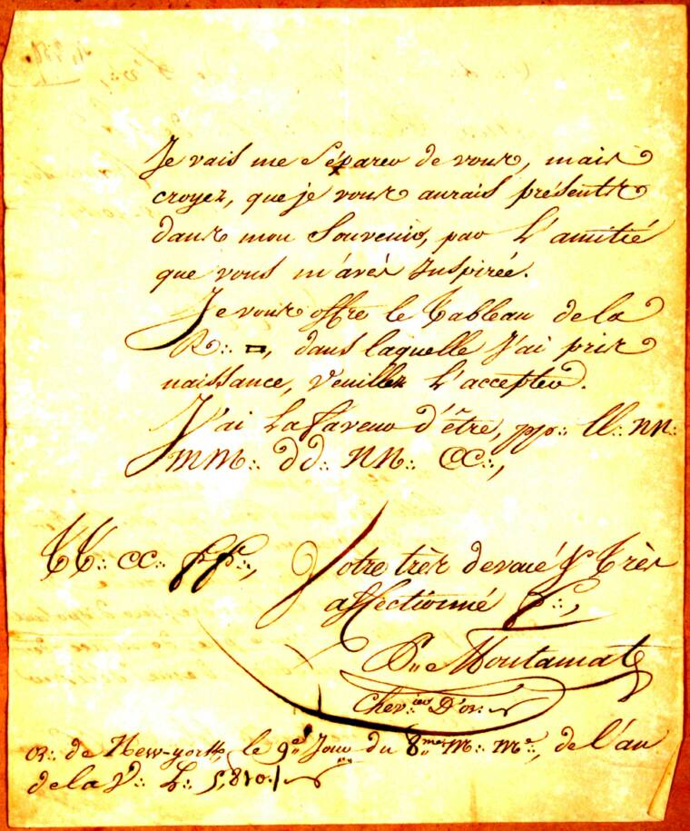 1820 th L'Union Française, Lettre 2