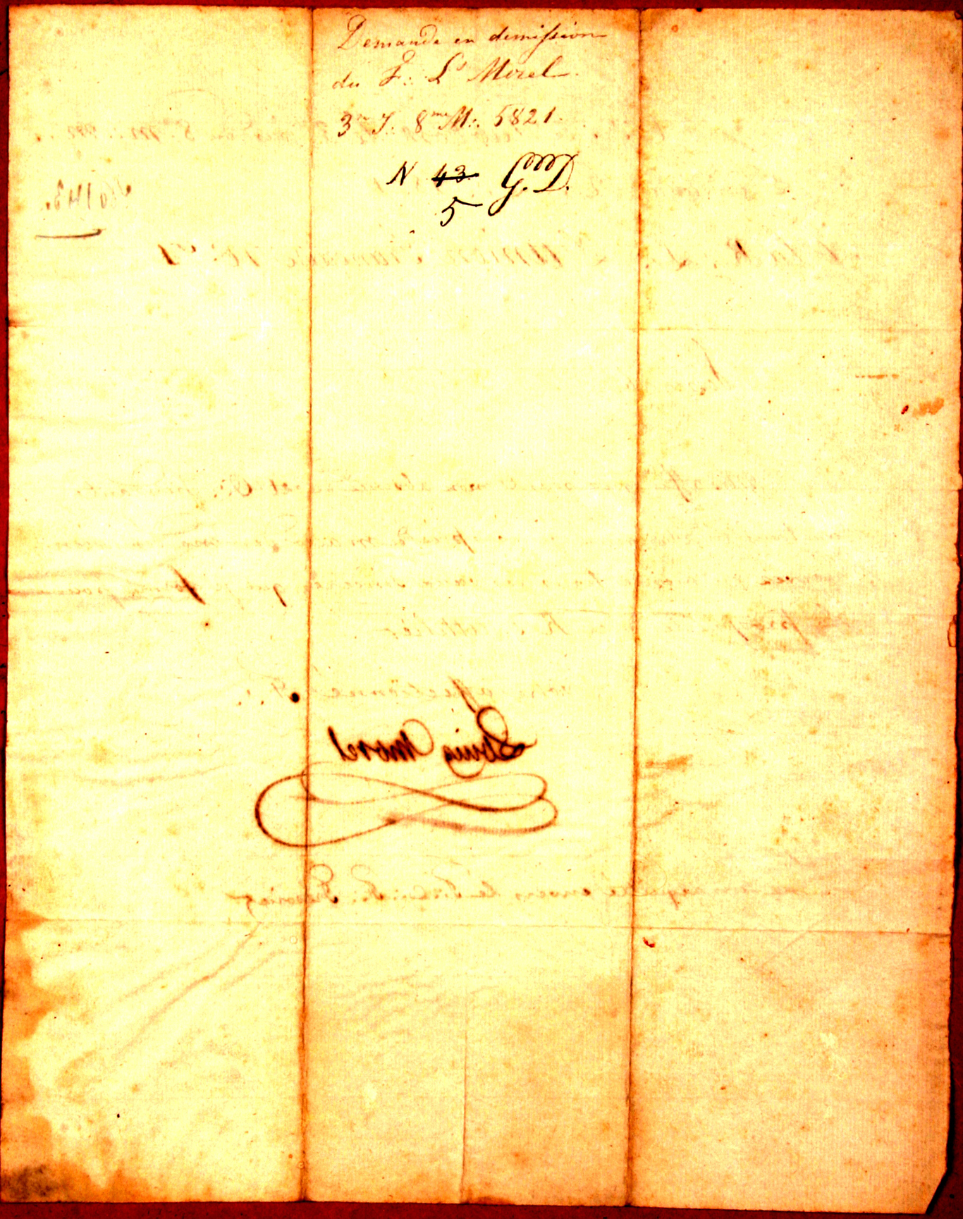 1821 L'Union Française N°71, Lettre 2