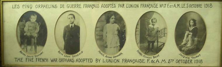 Orphelins adoptés le 5 octobre 1918